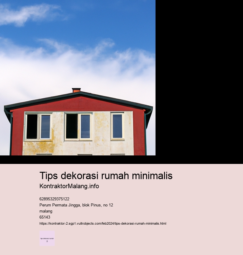 tips dekorasi rumah minimalis