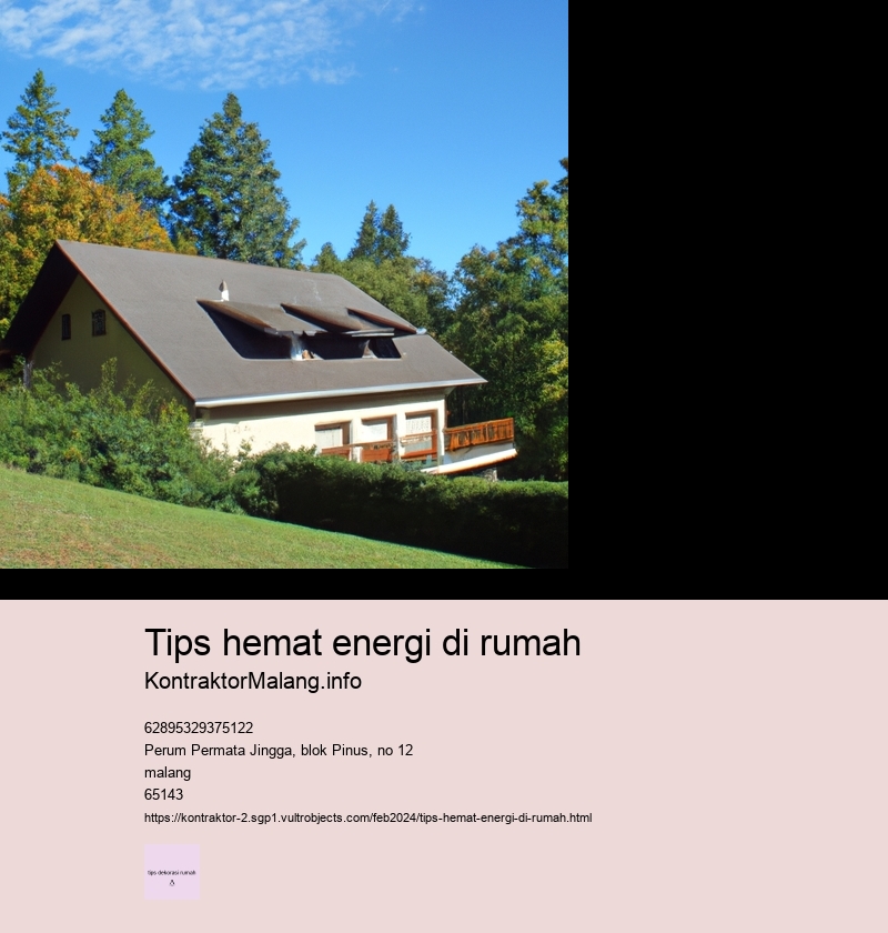 tips hemat energi di rumah